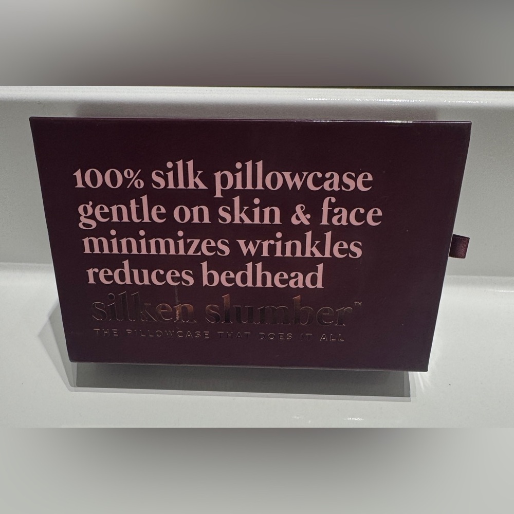 100% Silk Pillowcase - Merlot BNWT